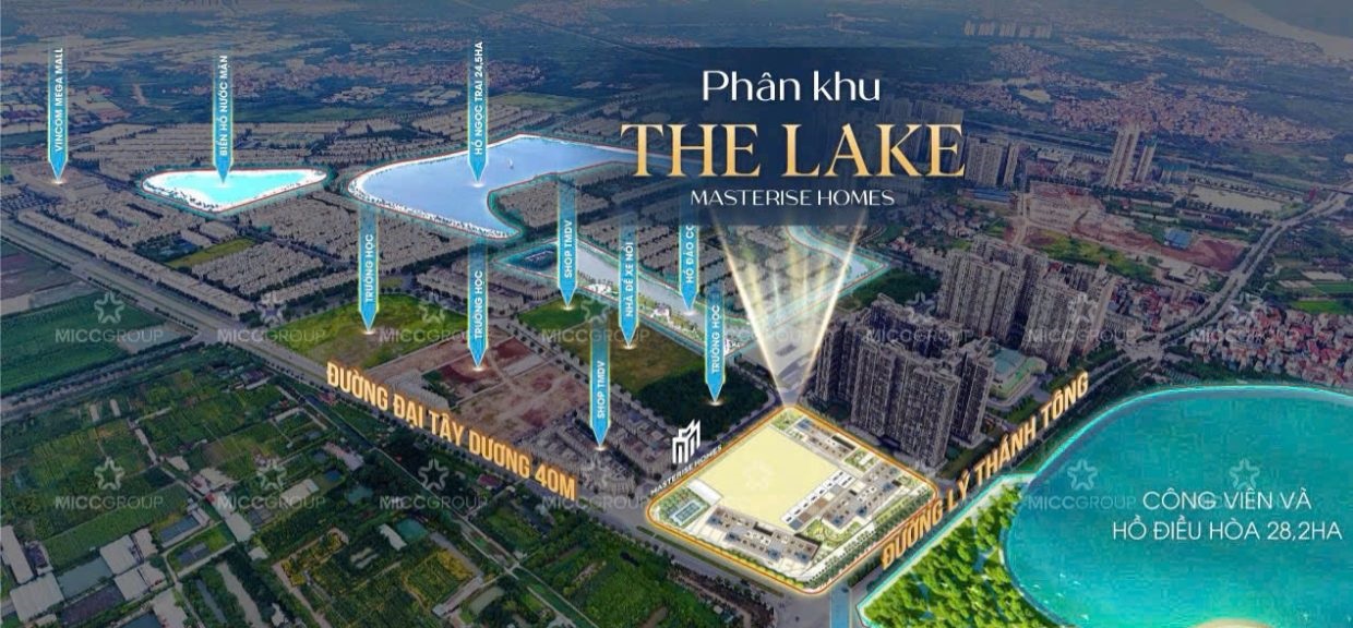 DỰ ÁN THE LAKE MASTERISE HOMES OCEAN PARK 1 TÂM ĐIỂM PHÍA ĐÔNG HÀ NỘI